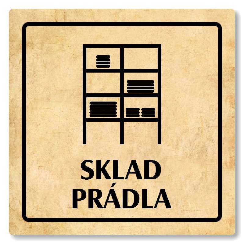 Sklad prádla, 118x118mm, pergamen, Arizona